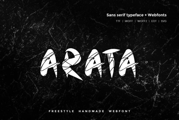 Arata: A Unique Display Font for Digital Branding
