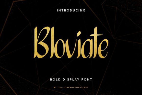 Bloviate: A Bold Display Font for Modern Web Design