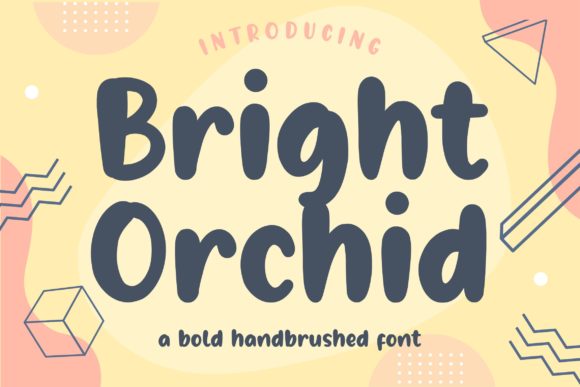 Bright Orchid Font for Handmade Creations