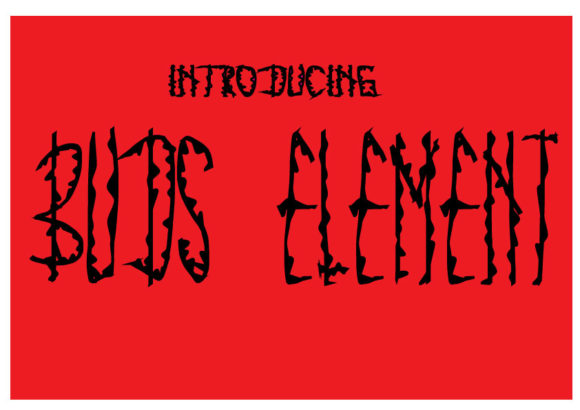 Buds Element: A Creative Font for Branding That Stands Out