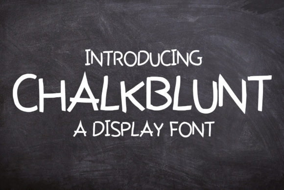 ChalkBlunt: A Bold Display Font for Impactful Design