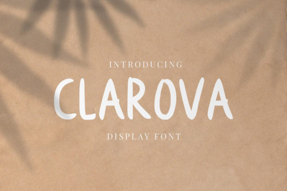 Clarova: A Versatile Display Font for Editorial Design