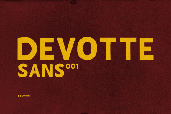 Devotte: A Bold Display Font for Modern Editorial Design