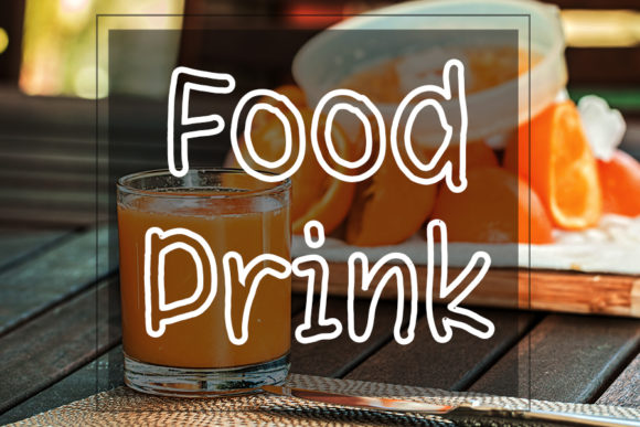 Food Drink Font: Elevating Campaigns with a Bold Display Typeface