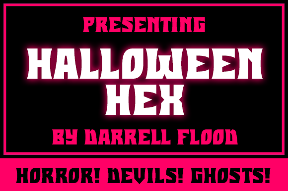 Halloween Hex: A Spooky Display Font for Bold Projects