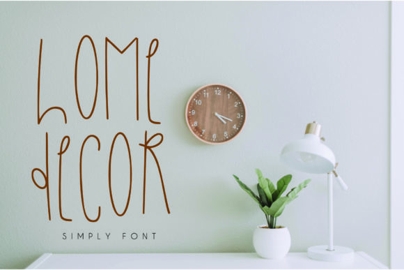 Home Decor Font for Web Design