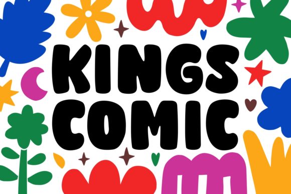 Kings Comic: A Bold Display Font for Eye-Catching Campaigns