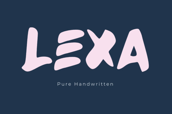 Lexa Font for Handmade and Commercial Craft Projects