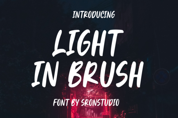Light in Brush: A Bold Display Font for Digital Creativity