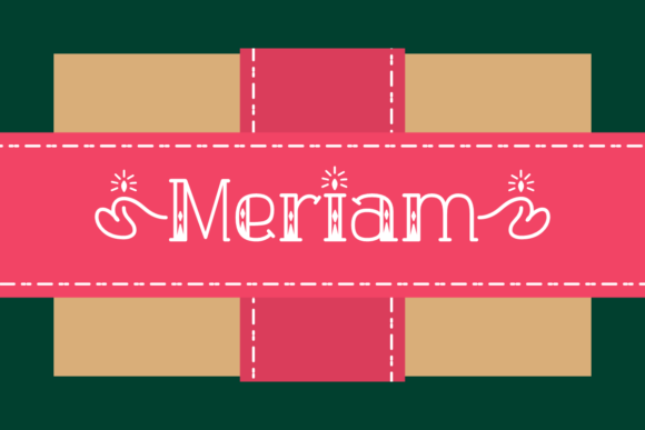 Meriam Font for Web Design and Branding