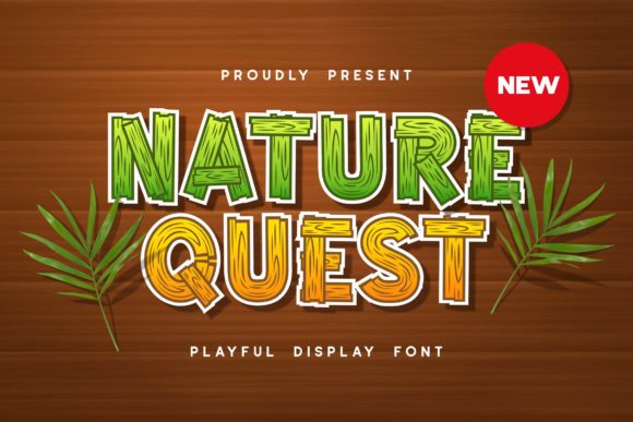 Nature Quest Font for Creative Branding Projects