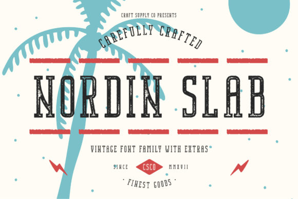 Nordin Slab: A Vintage Display Font for Editorial Elegance