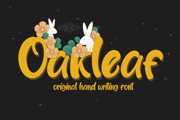 Oakleaf Font for Handmade Creations