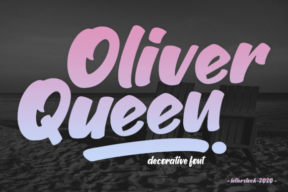 Oliver Queen Font for Handmade Creations