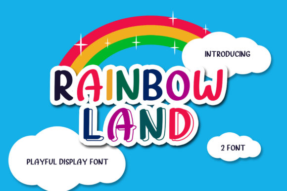 Rainbow Land: A Joyful Display Font for Campaign Creativity