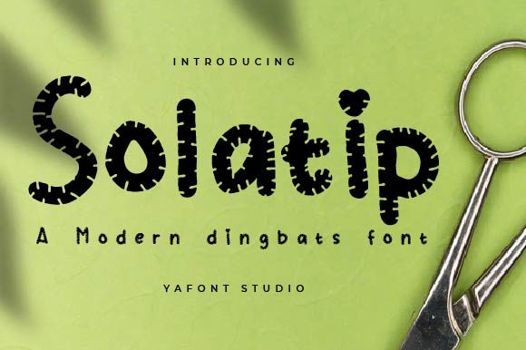 Solatip: A Playful Display Font for Creative Publishing