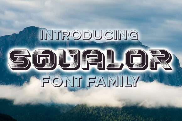 Squalor Font Review: A Futuristic Display Typeface for Bold Branding