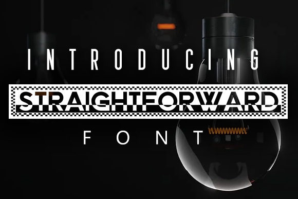 Straightforward: A Bold Font for Polished Branding