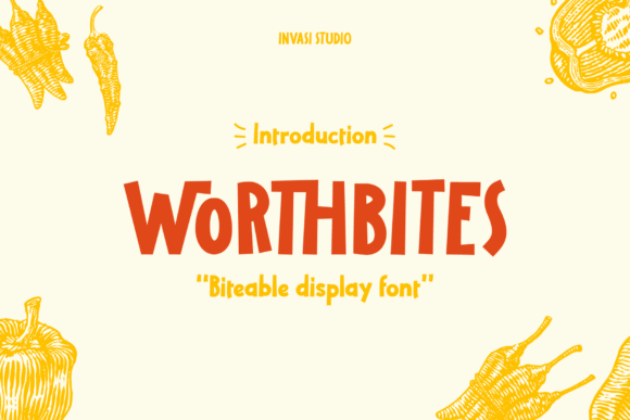 Worthbites: A Bold Display Font for Modern Editorial Design